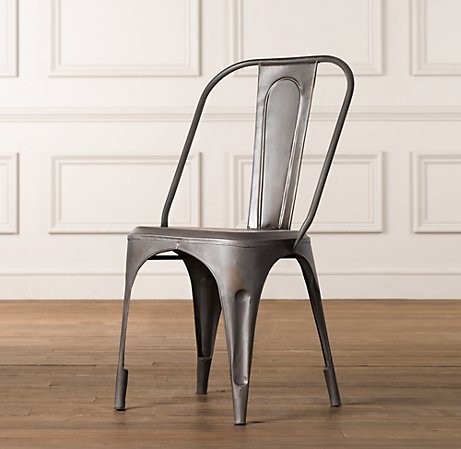 Metal Chairs on Stella Metal Chair In Gunmetal  Amazon    135 Per Chair
